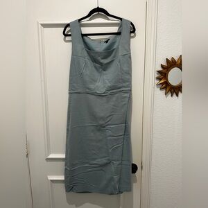 Ann Taylor Green Sleeveless Sheath Dress